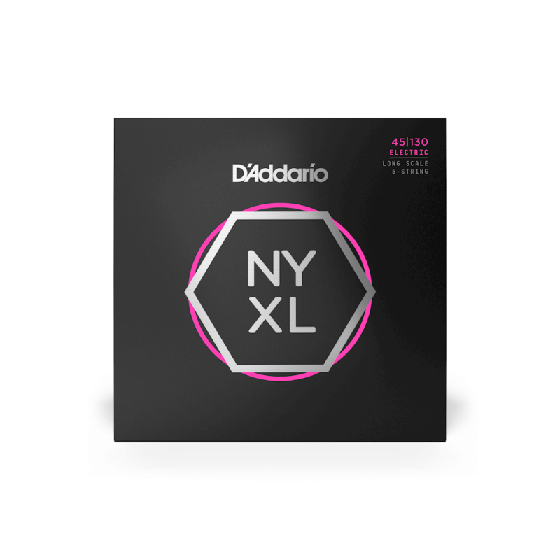 Набор струн D'ADDARIO NYXL45130 NYXL BASS REGULAR LIGHT 5-STRING (45-130)